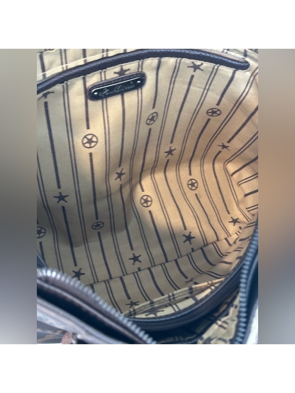 Montana West Western Luxe Cowhide Fringe Satchel - Picture 7 of 11